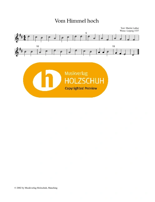 Vom Himmel hoch, da komm ich her